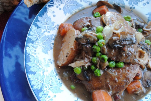 Quick coq au vin