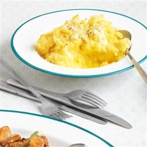 Quick creamy polenta