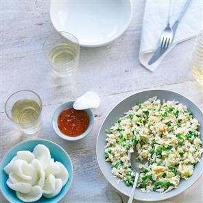 Quick egg fried rice
