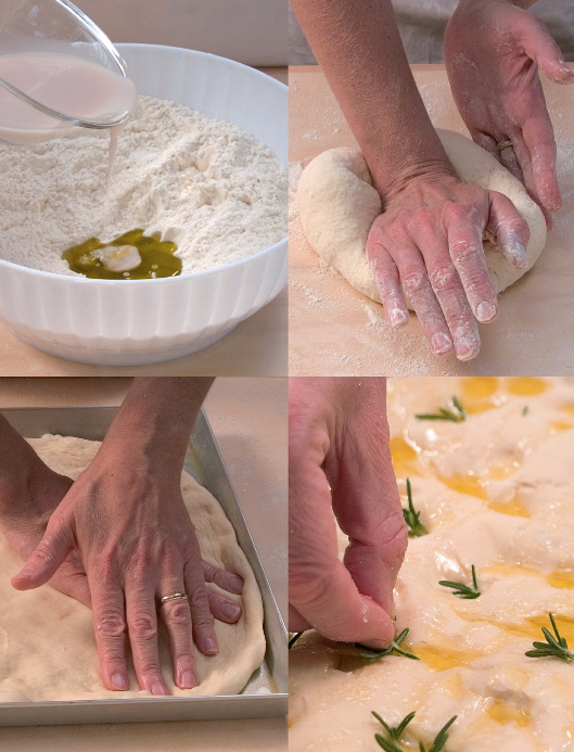 Quick focaccia