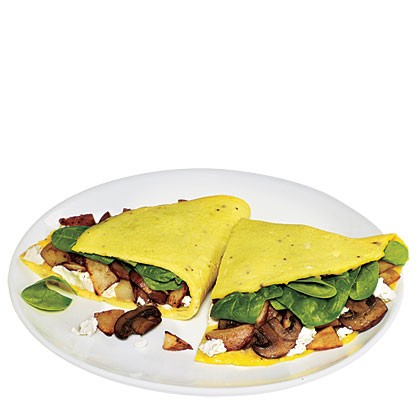 Quick garden omelet