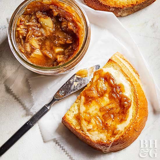 Quick garlic-onion jam