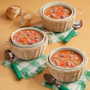 Quick ham & bean soup