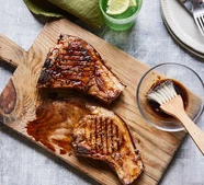 Quick honey & garlic pork chops
