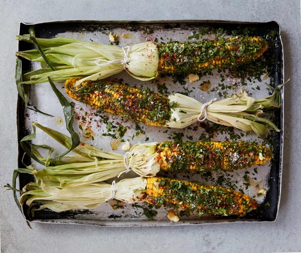 Quick honey-herbed corn on the cob