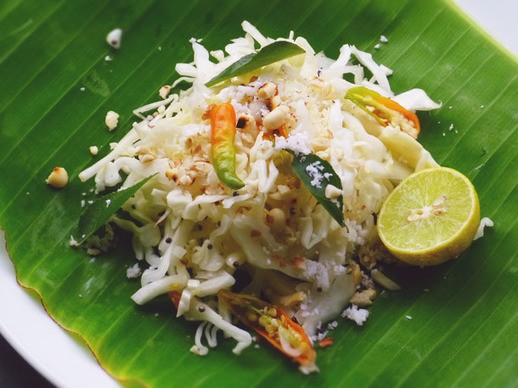 Quick Indian cabbage salad