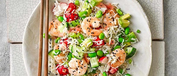 Quick Japanese-style rice salad