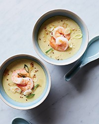 Quick Korean egg custards with shrimp