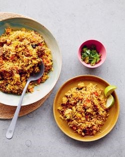 Quick lamb biryani