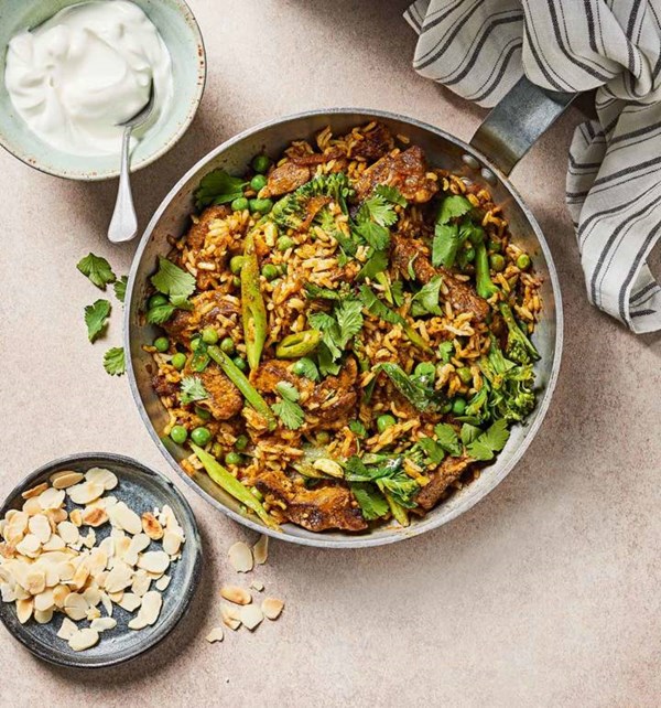 Quick lamb biryani