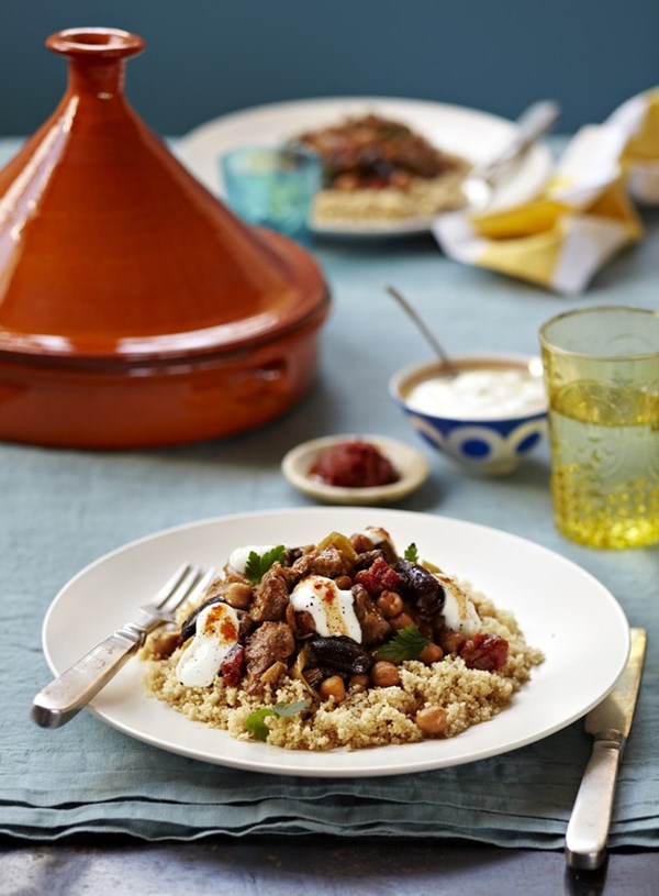 Quick lamb tagine with chickpeas