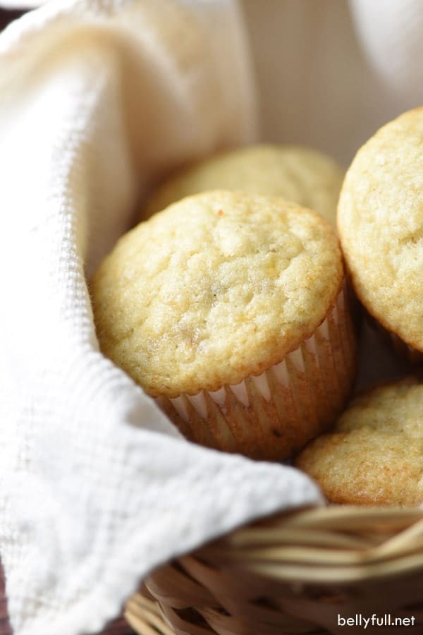 Quick one-bowl banana muffins