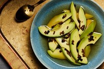 Quick pickled avocados