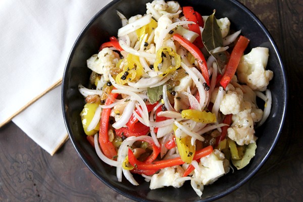 Quick-pickled cauliflower