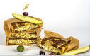 Quick-pickled cauliflower and Swiss on rye
