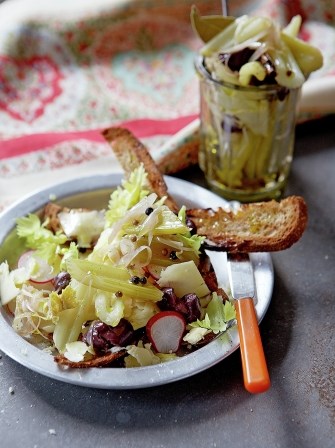 Quick pickled celery