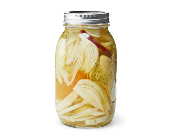 Quick pickled chile-orange fennel