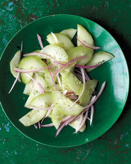 Quick pickled cucumber salad