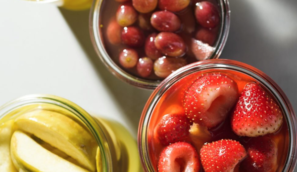 Quick-pickled fruits