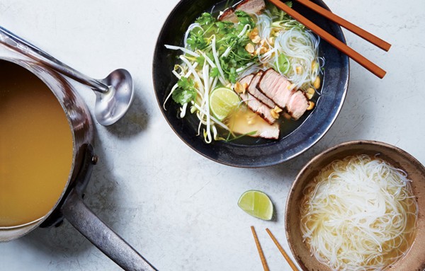 Quick pork pho