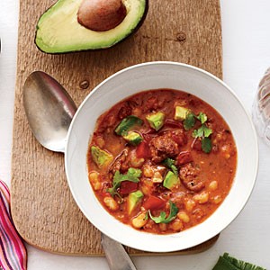 Quick pork posole