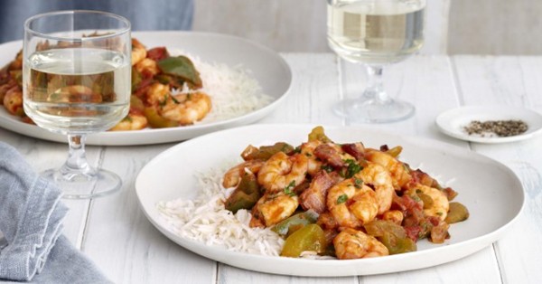 Quick prawn gumbo