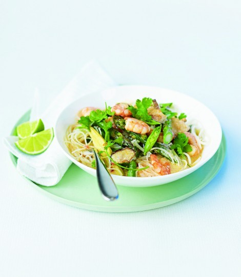 Quick prawn laksa