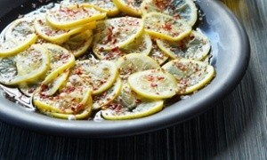 Quick preserved lemons