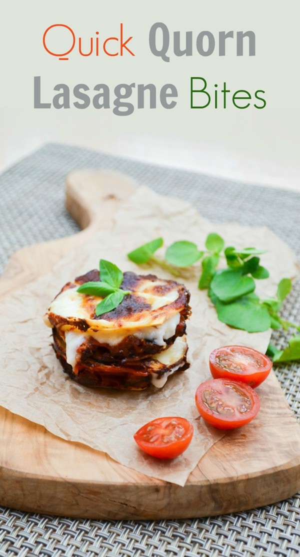 Quick Quorn lasagne bites