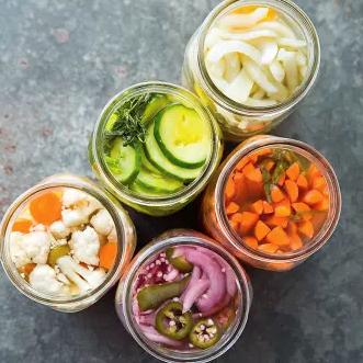 Quick red onion and jalapeño pickles