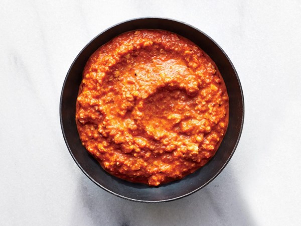 Quick roasted red pepper sauce