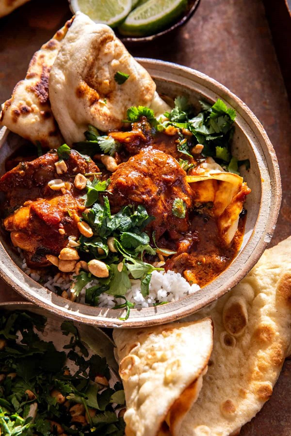 Quick saucy coconut curry chicken