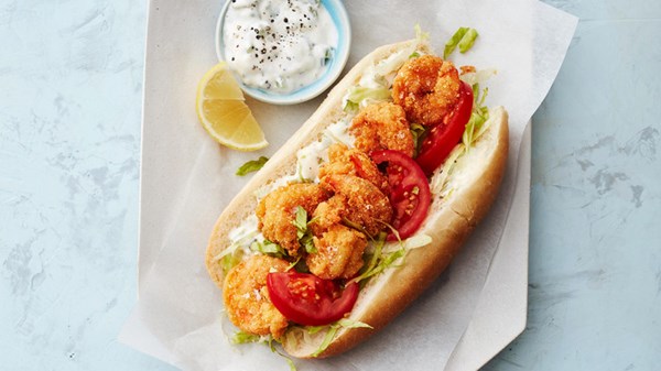 Quick shrimp po'boys