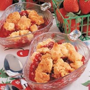Quick strawberry cobbler