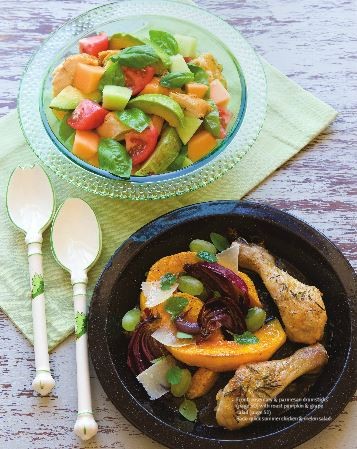 Quick summer chicken & melon salad