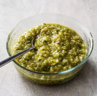 Quick tomatillo salsa