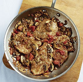 Quick veal cacciatore