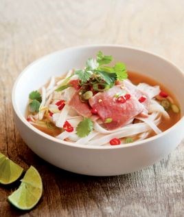 Quick Vietnamese beef and noodle soup