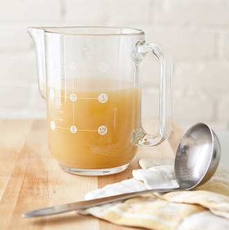Quicker chicken broth