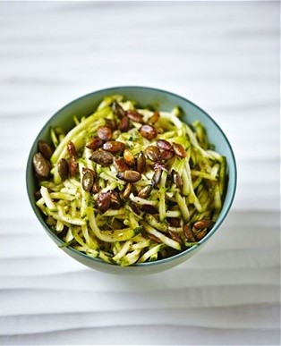 Quicker-than-toast courgette salad