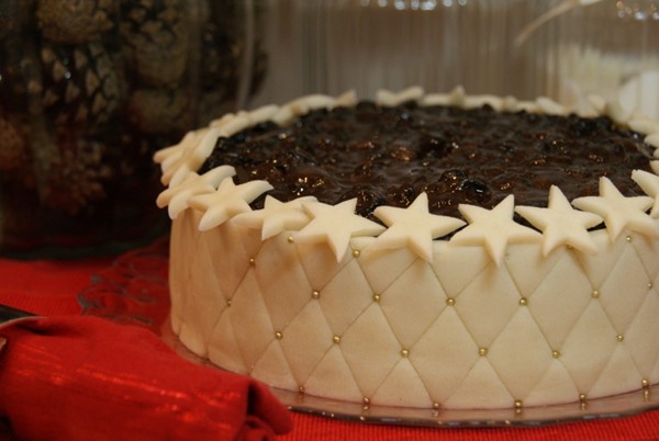 Quilted Christmas cake