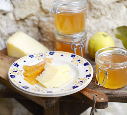 Quince & rosewater jelly and quince paste
