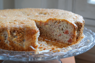 Quince almond cake