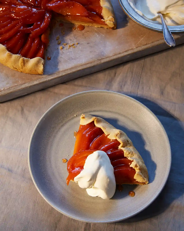 Quince and almond tart