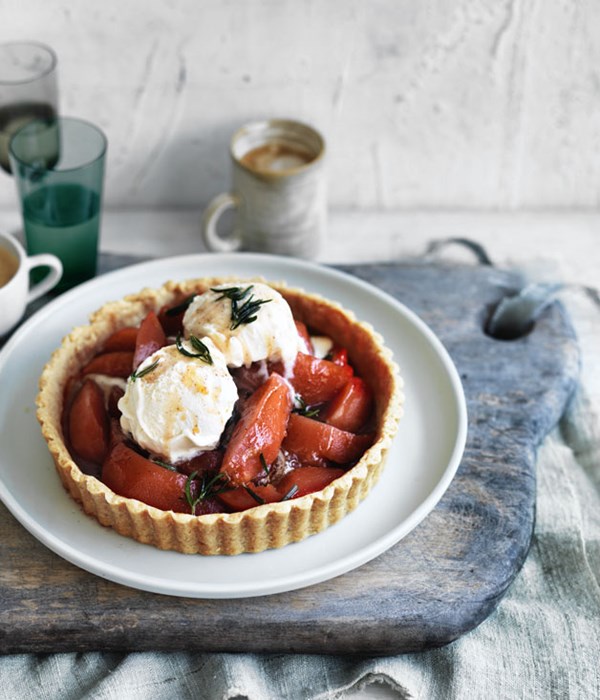 Quince and brown butter pastry tart
