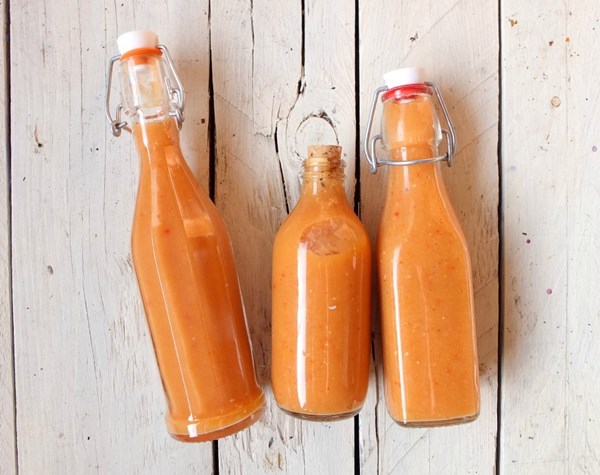 Quince and Scotch bonnet hot sauce