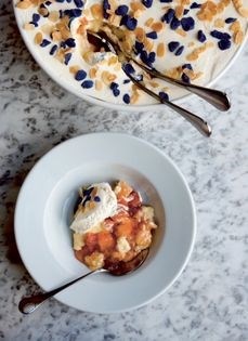 Quince and sherry trifle