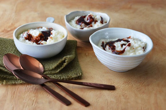Quince rice pudding