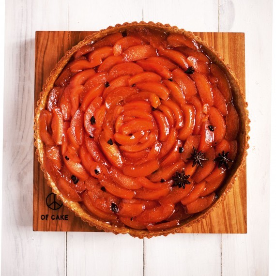 Quince tart with star anise and wholegrain spelt pastry