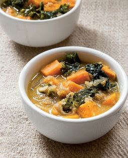 Quinoa & sweet potato soup